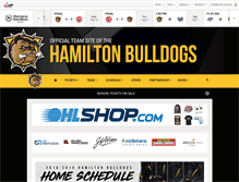 Tablet Screenshot of hamiltonbulldogs.com